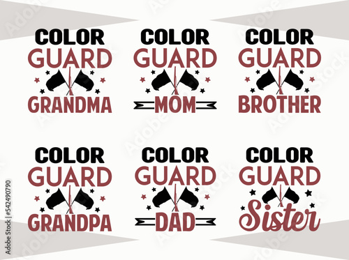 Color Guard SVG Cut File, Color Guard Squad Svg, Guard Mom Svg, Color Guard Is My Favorite Season Svg, Act Like A Beauty And Toss Like A Beast Svg, My Daughter Does That Flag Flippy Thing Svg, Color G