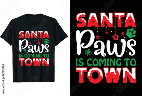 Christmas t-shirt design vector. Santa, merry, sweater, ugly, pattern, gift, card, party, graphic,
