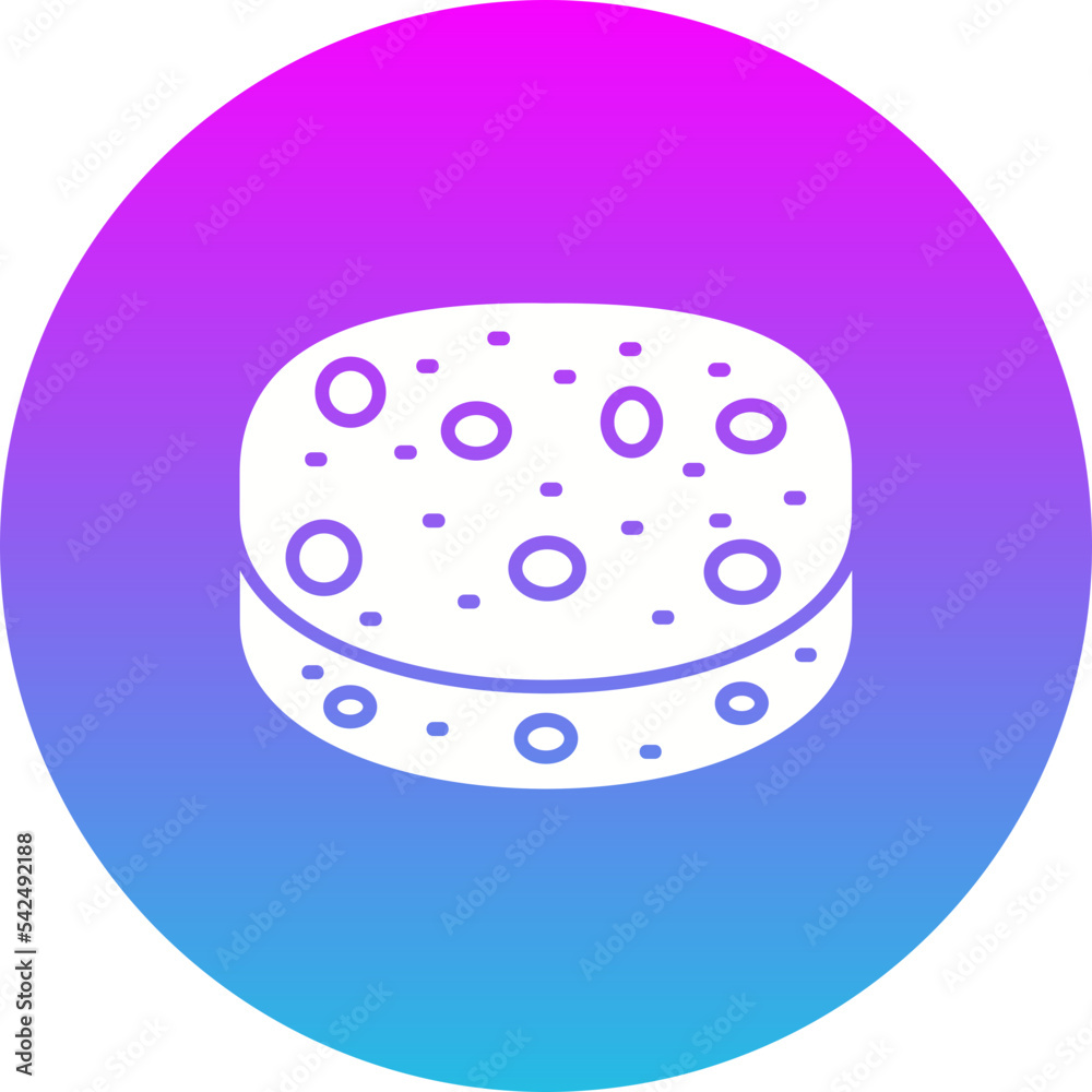 Sponge Gradient Circle Glyph Inverted Icon Sponge Gradient Circle Glyph Inverted Icon