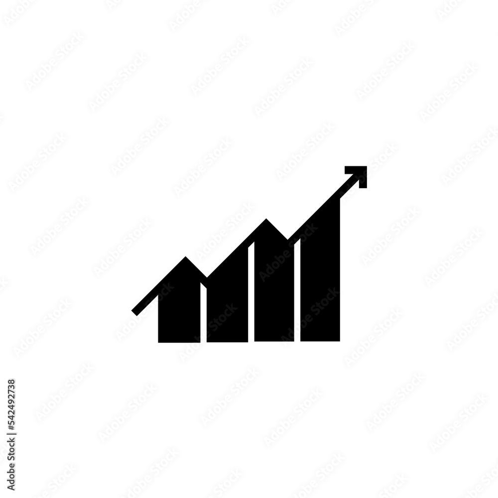 Growth chart icon.