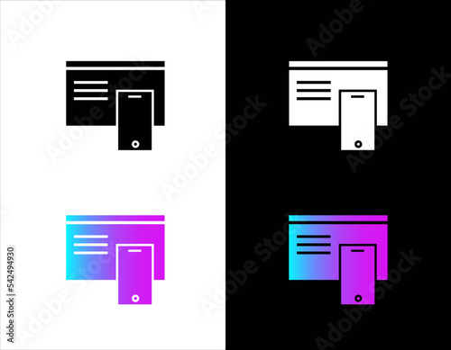 Two Factor authentification Fill icon, gradient icon, solid icon, a glyph icon