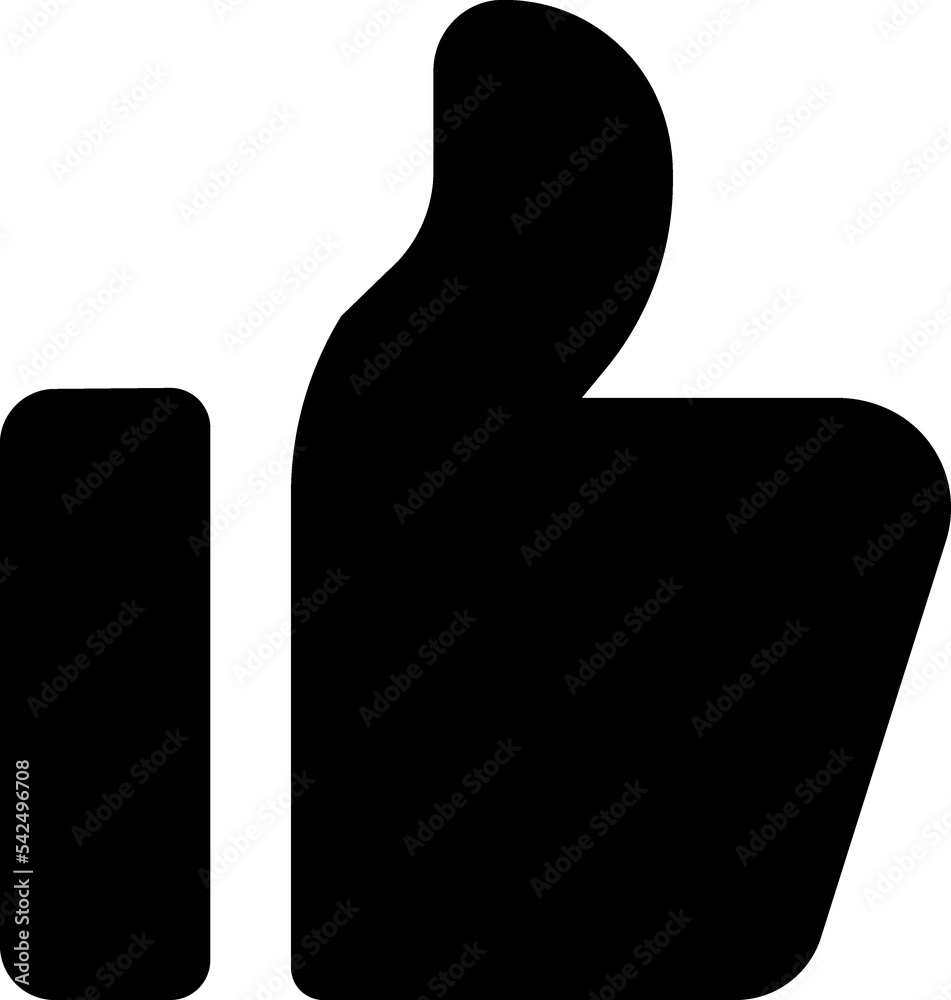 Thumbs up line icon.