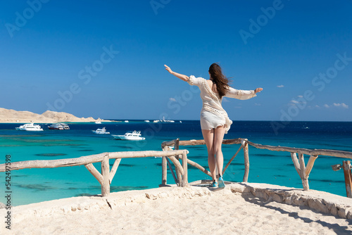 Egypt. Red sea day, woman