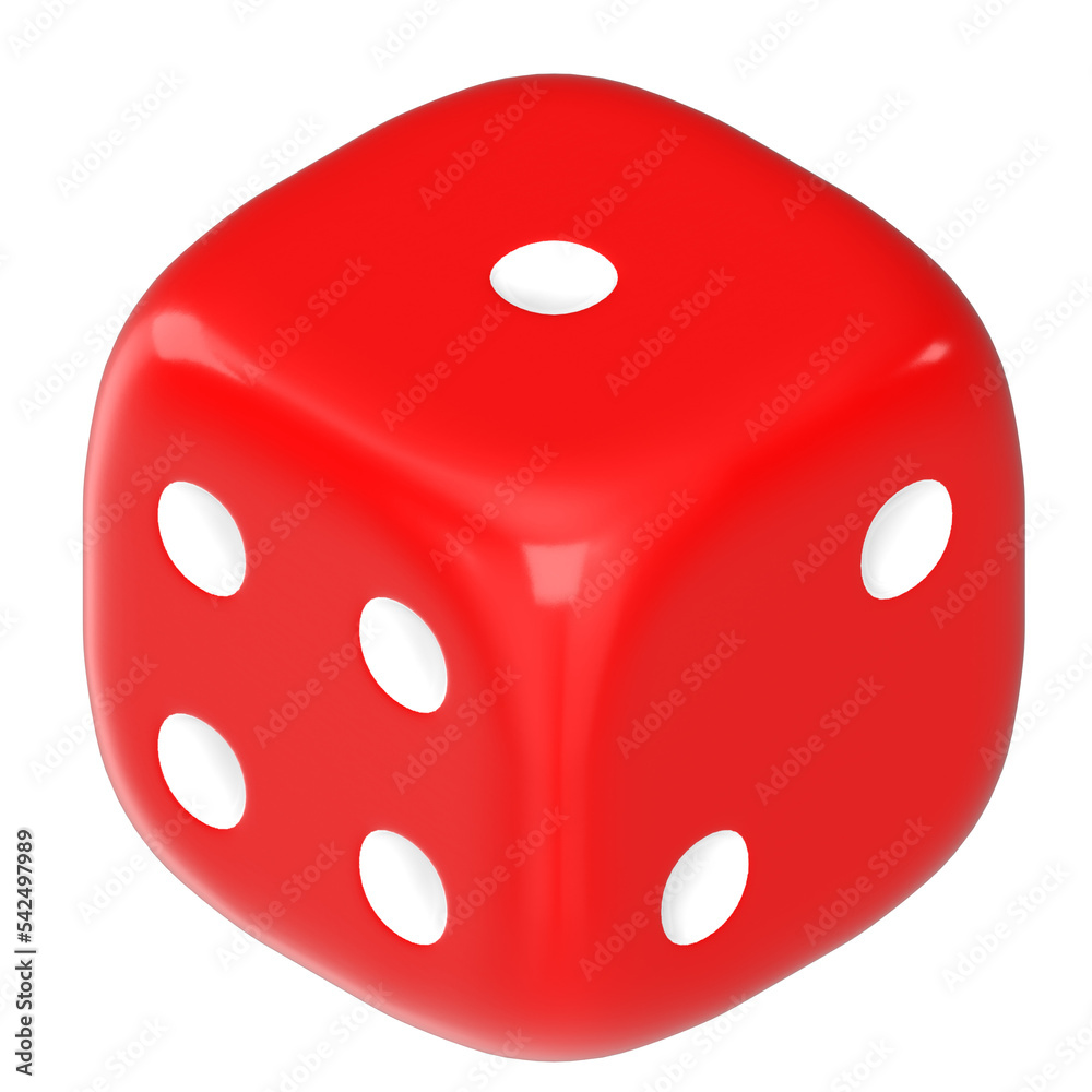 3d rendering illustration of a rounded dice 3d rendering illustration of a rounded dice