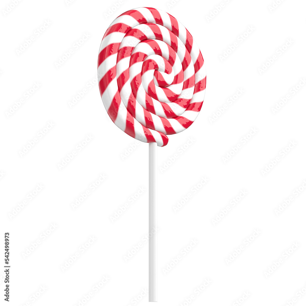 3d rendering illustration of a round lollipop 3d rendering illustration of a round lollipop