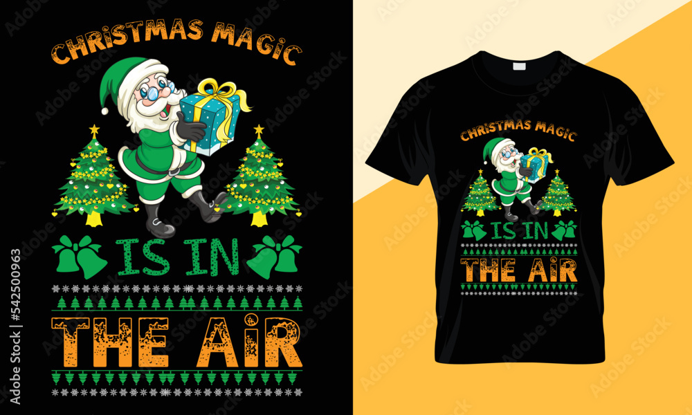 Christmas T-shirt design template