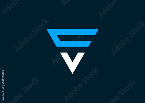 initials letter vc logo design vector illustration template