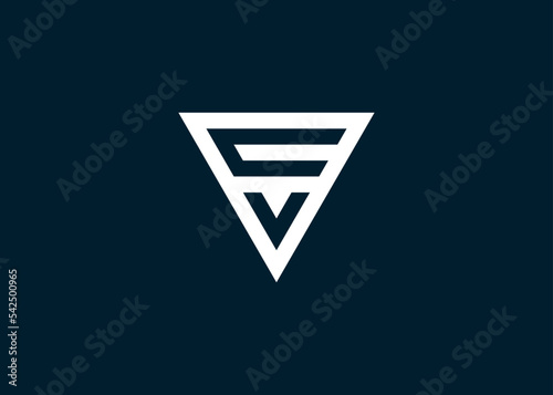 initials letter vc logo design vector illustration template