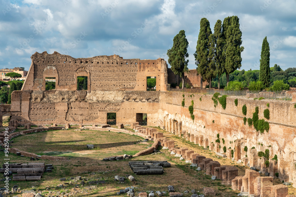 Ruins of Roman Forum in Rome, Italy