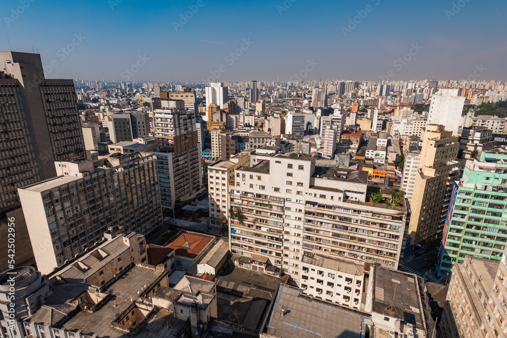 Aerial View of Sao Paulo City Center