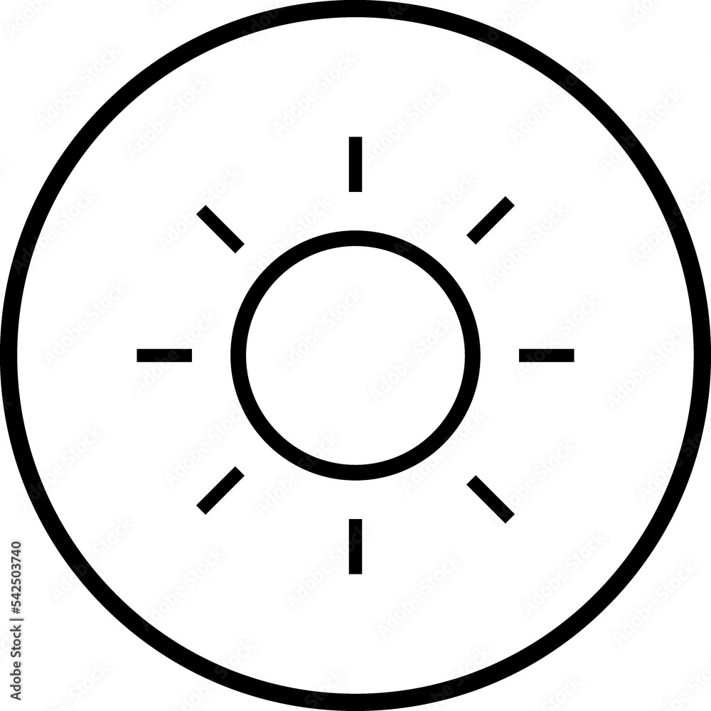 Sun linear icon Sun linear icon