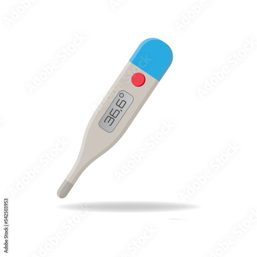 Medical thermometer. Thermometer to measure the temperature of the human body. Vector illustration
