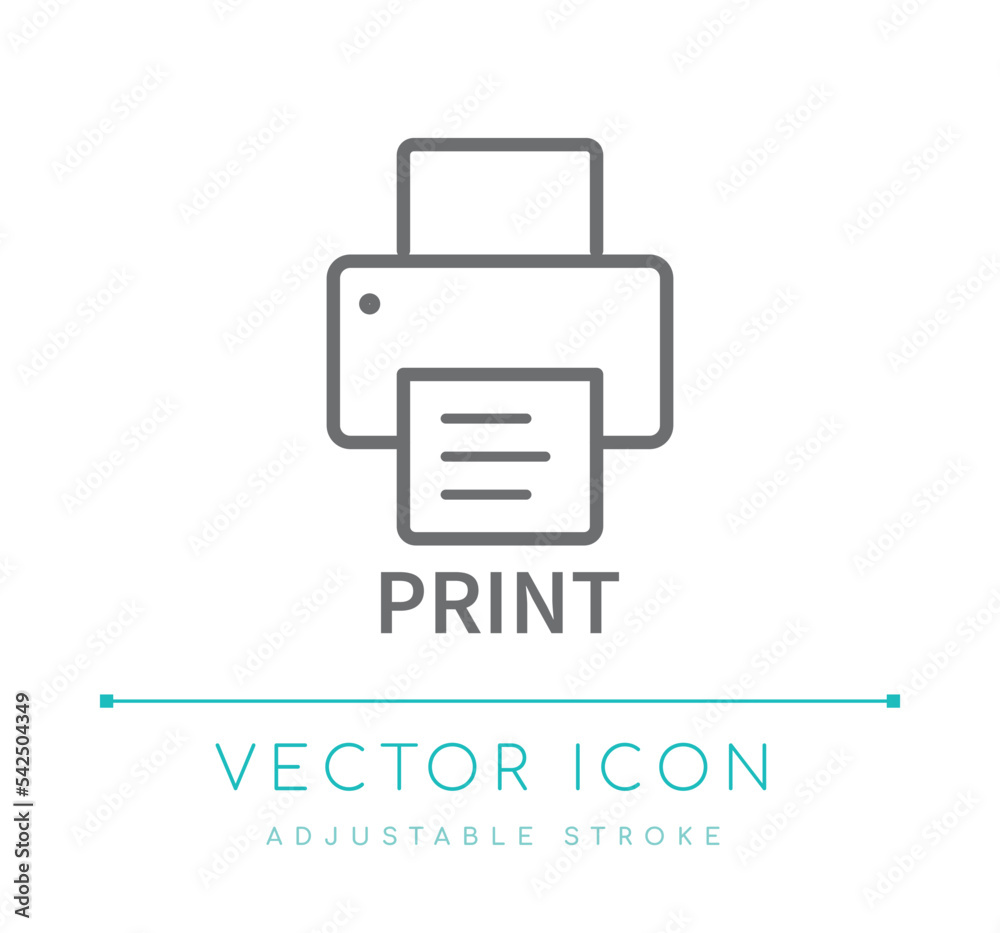 Print Line Icon Print Line Icon