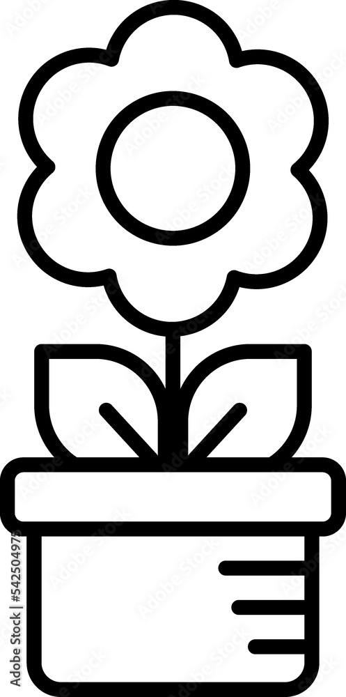 Flower blossom plant vector icon Flower blossom plant vector icon