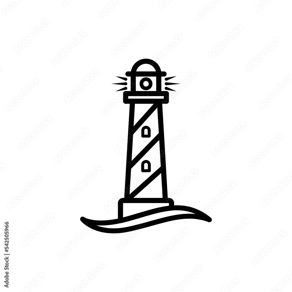 lighthouse icon design vector template lighthouse icon design vector template