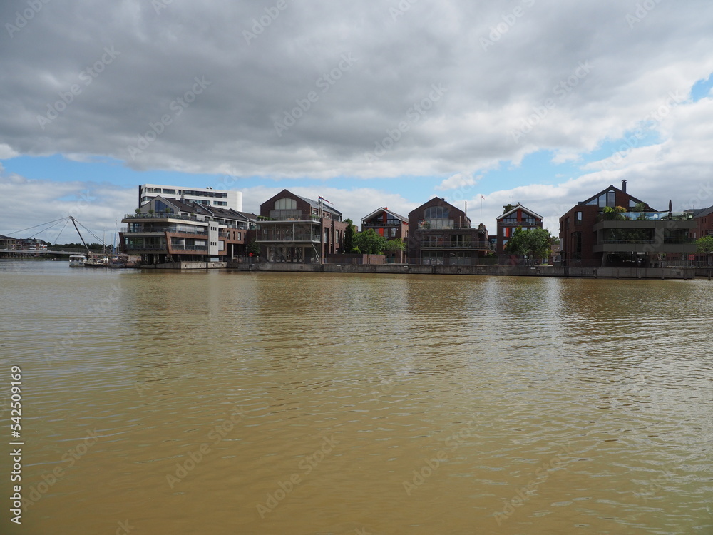 Naklejka premium Stadt Leer in Ostfriesland – Kreisstadt in Niedersachsen