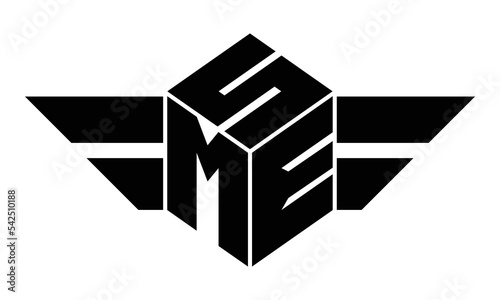 SME three letter gaming logo in polygon cube shape logo design vector template. wordmark logo | emblem logo | monogram logo | initial letter logo | sports logo | minimalist logo | typography logo |