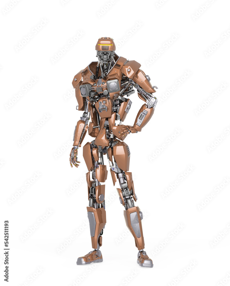 master robot in white background