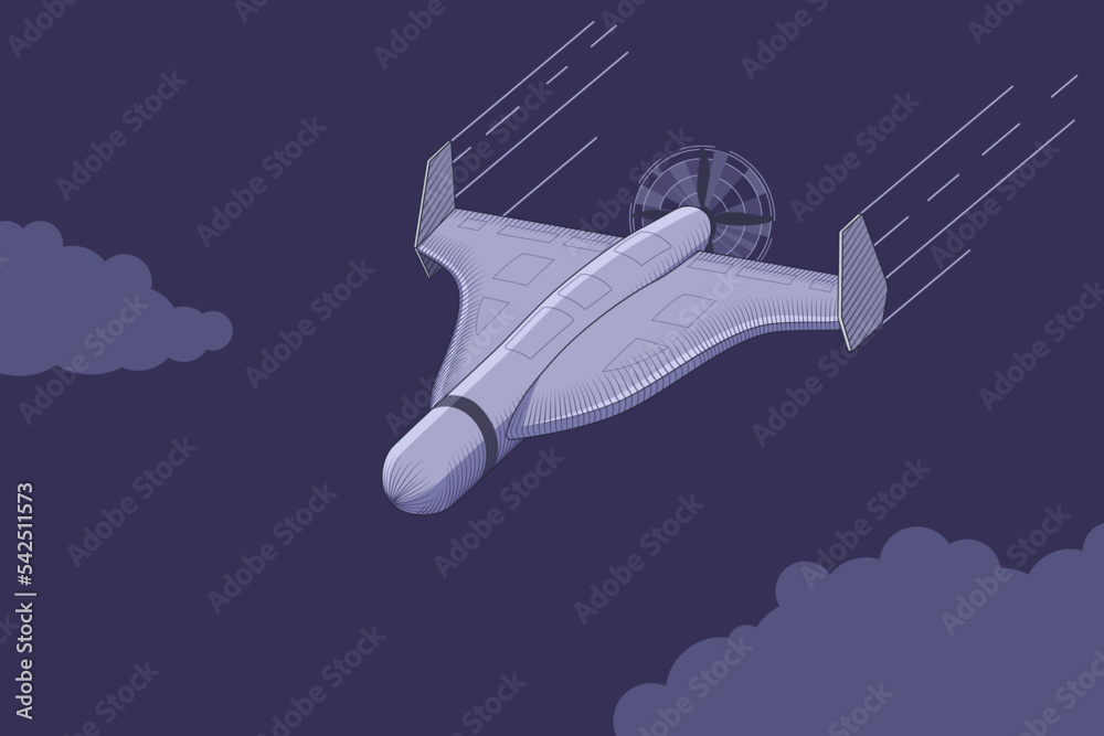 Combat kamikaze drone of the Russian army destroys the energy infrastructure of Ukraine. Vector illustration. War and attacks on Ukraine. There is no light in the cities. Electricity crisis. Combat kamikaze drone of the Russian army destroys the energy infrastructure of Ukraine. Vector illustration. War and attacks on Ukraine. There is no light in the cities. Electricity crisis.
