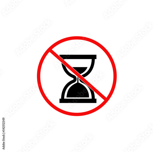 No time here icon. time is not allow here.