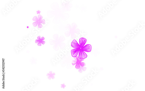Fototapeta Naklejka Na Ścianę i Meble -  Light Purple vector elegant wallpaper with flowers.