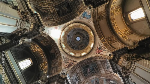 Interior of Theatine church in Rome, Italy photo