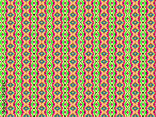Green red pattern seamless pattern with circles © damaisin1979