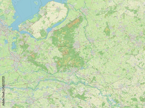 Gelderland, Netherlands. OSM. No legend