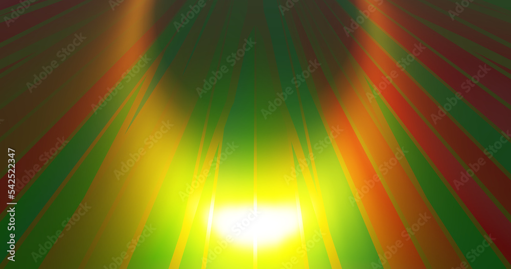 Obraz premium Render with red and green stripes with bright highlights