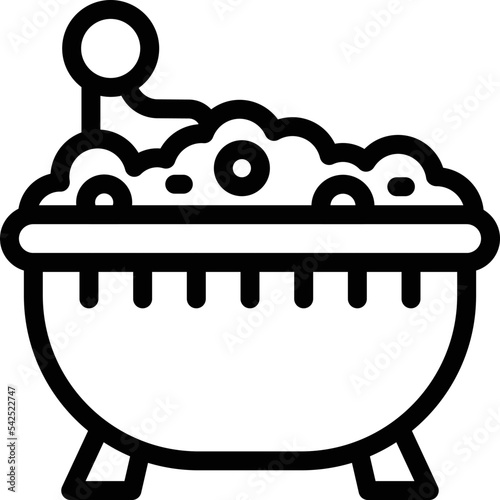 Baby bath icon outline vector. Babysitter teacher. Family time