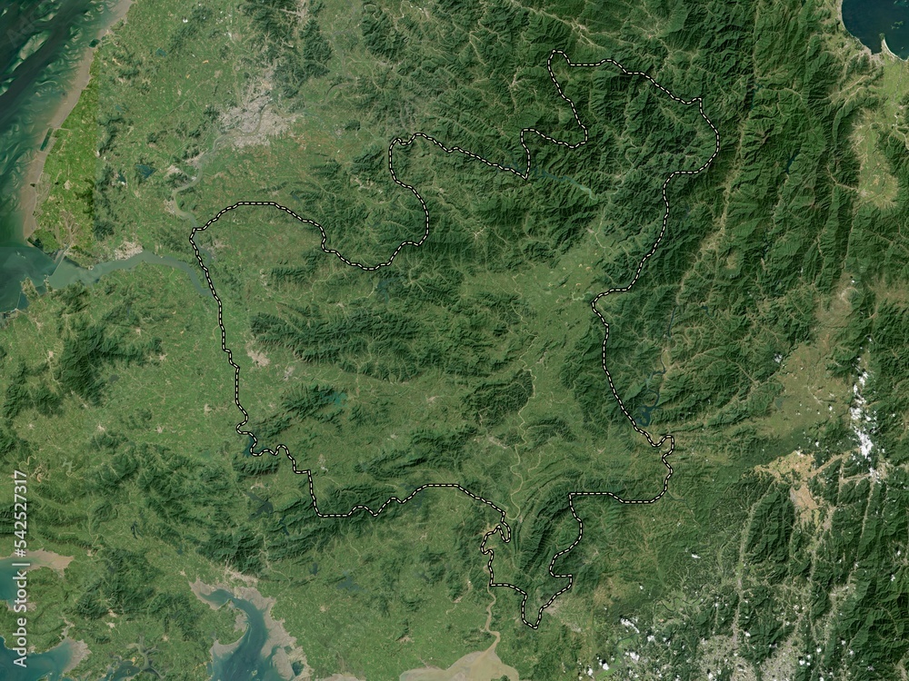 Hwanghae-bukto, North Korea. Low-res satellite. No legend