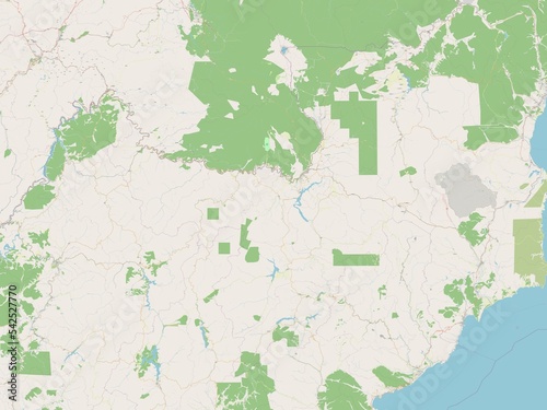 Ryanggang, North Korea. OSM. No legend