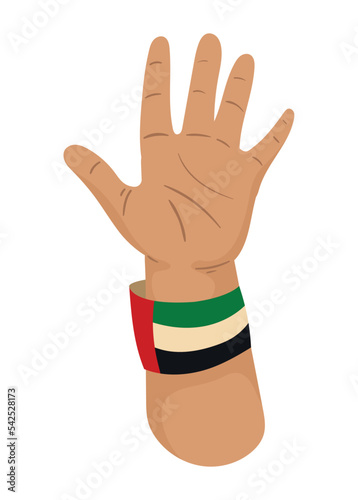 UAE flag in wristband