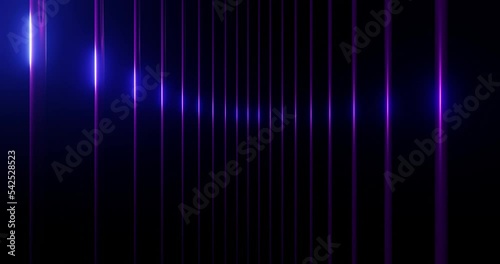 3d render with purple light on vertical stripes