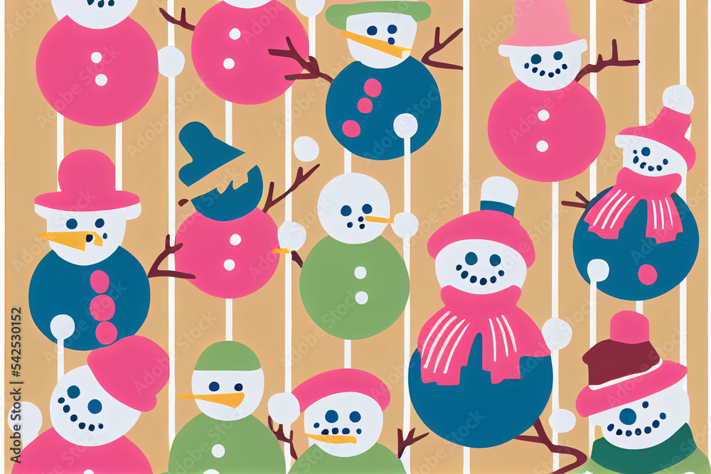 Fototapeta premium christmas pattern christmas wrapping paper or card