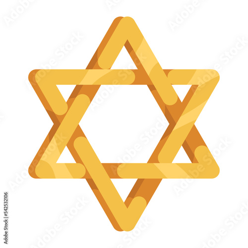 golden jewish star