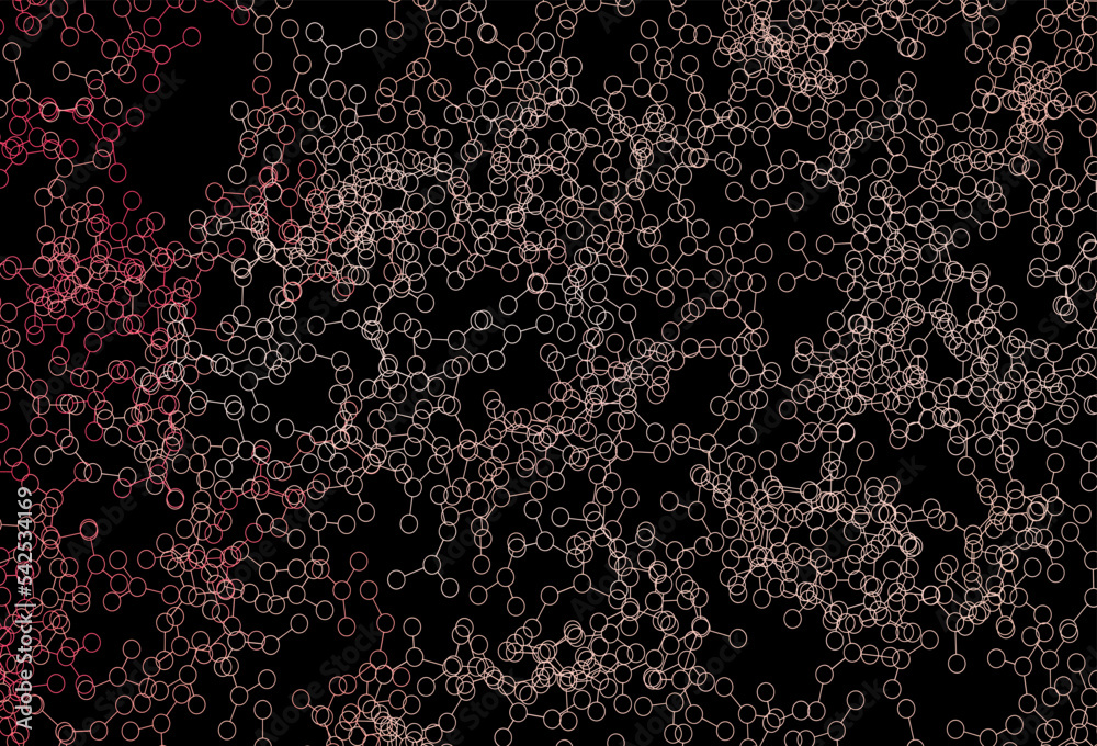 Obraz premium Dark Red vector template with artificial intelligence structure.