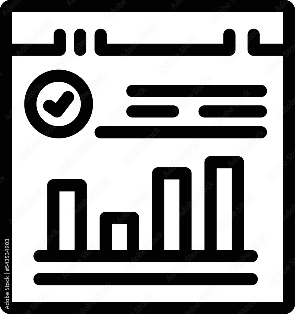 Election chart icon outline vector. Online box. Paper public Election chart icon outline vector. Online box. Paper public