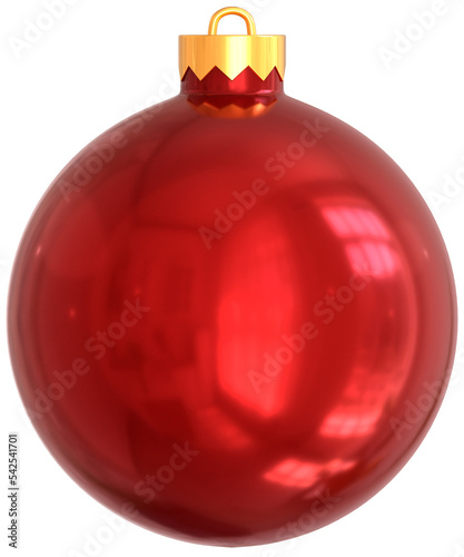 Transparent ornament red Christmas ball