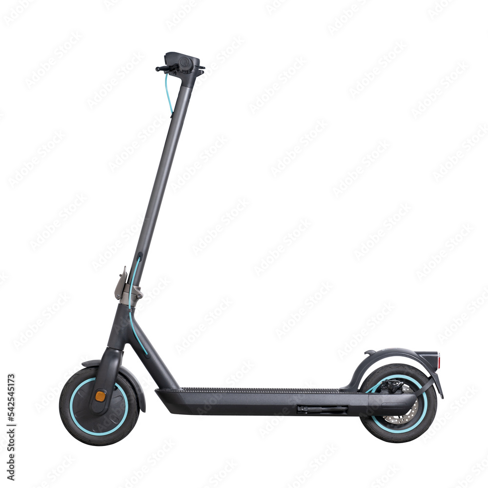 Electric scooter isolated on a white background. Eco transport, high resolution Electric scooter isolated on a white background. Eco transport, high resolution