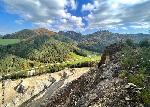 view from the quarry to Sulovske Skaly photo