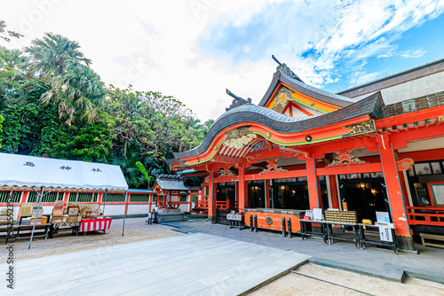 秋の青島神社　宮崎県宮崎市　Aoshima Shrine in autumn. Miyazaki prefecture. Miyazaki city. photo