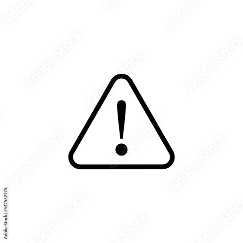 Exclamation danger sign illustration. attention sign and symbol. Hazard warning attention sign