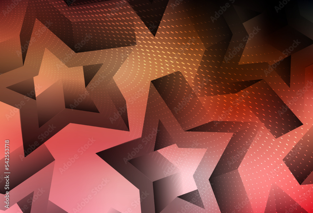 Light Red, Yellow vector backdrop with small and big stars. Light Red, Yellow vector backdrop with small and big stars.