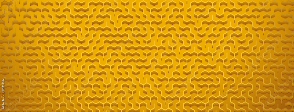 Abstract background with maze pattern in yellow colors Abstract background with maze pattern in yellow colors