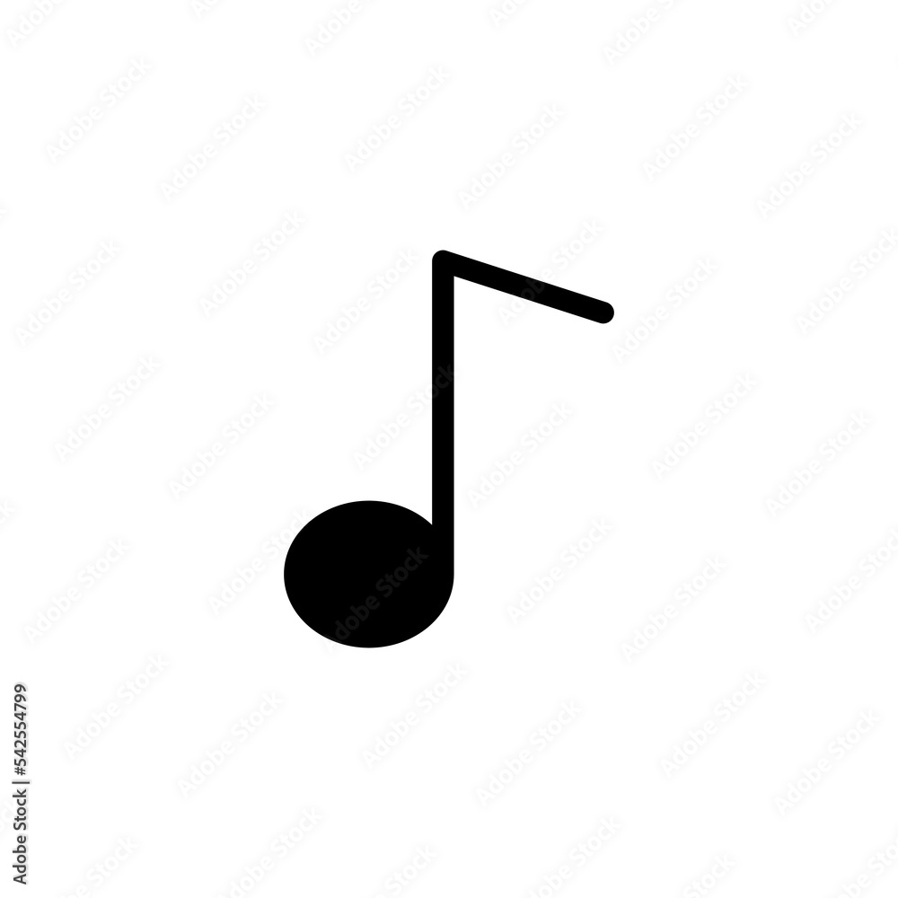 Music icon vector illustration. note music sign and symbol Music icon vector illustration. note music sign and symbol