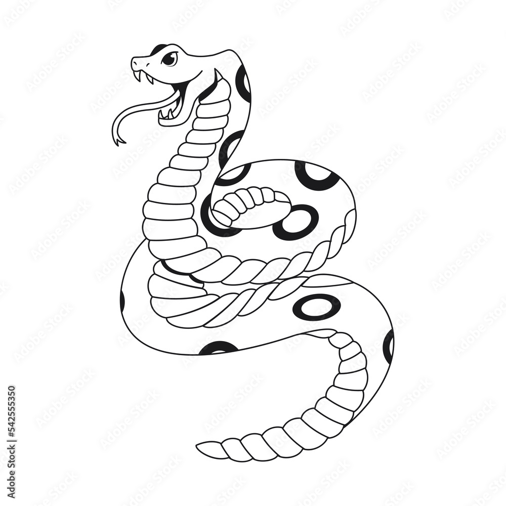 Isolated serpent character chinese zodiac symbol Vector Isolated serpent character chinese zodiac symbol Vector