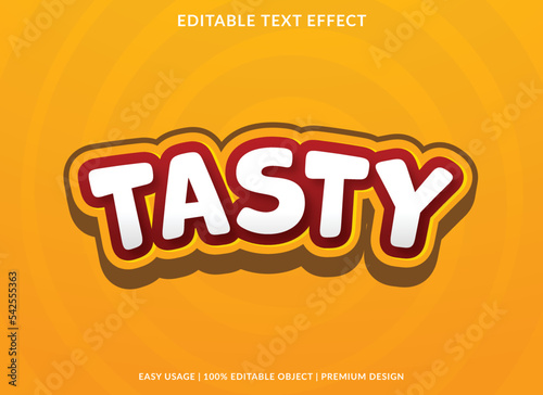 tasty editable text effect template use for business logo and brand