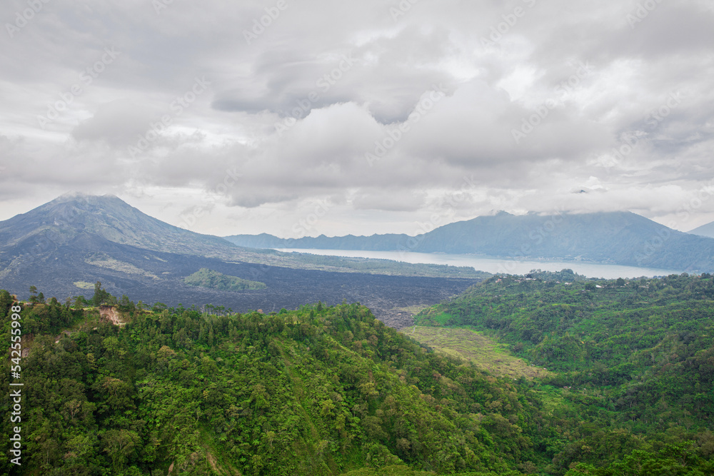 View of the volcano Batur