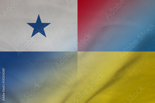Panama and Ukraine government flag transborder relations UKR PAN
